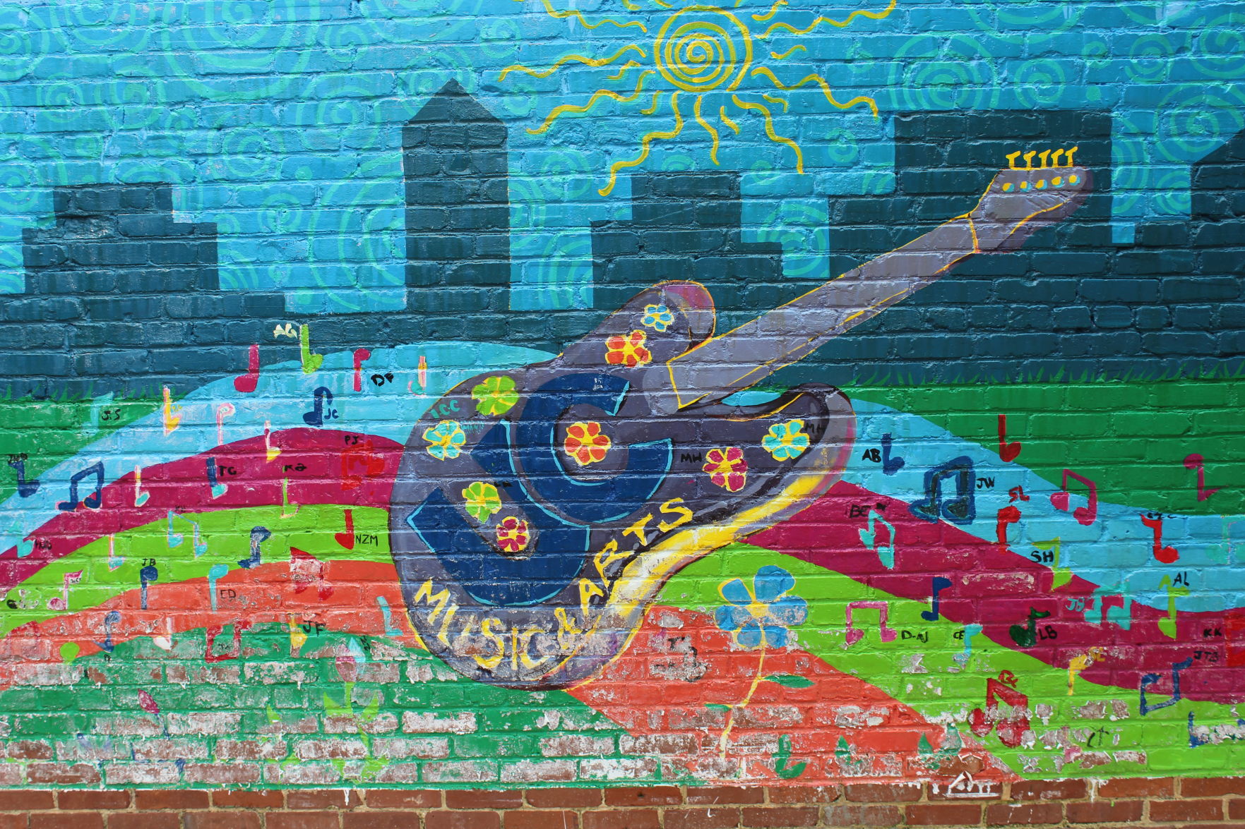 UC music and arts festival mural
